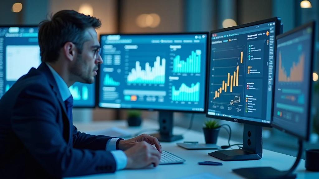 Demographische Datenanalyse und Forschung in modernem Büroumfeld