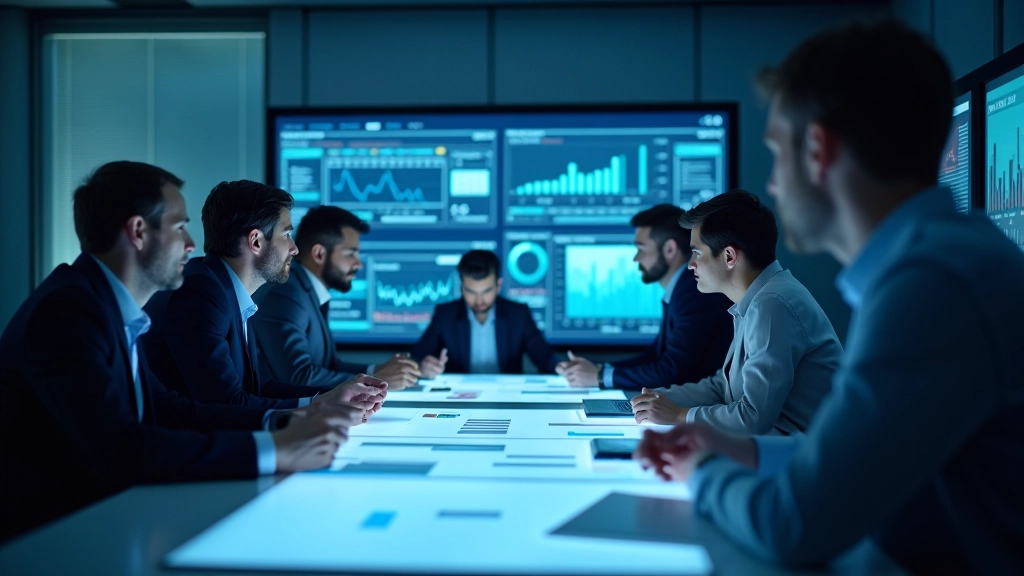 Forschungsteam bei der Analyse demographischer Daten und Wirtschaftsprognosen